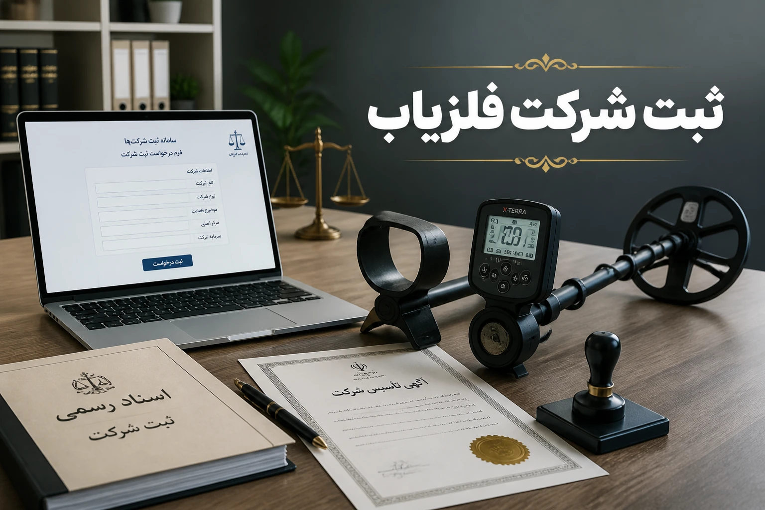 ثبت شرکت تولید و پخش دستگاه های فلزیاب 1 ثبت شرکت تولید و پخش دستگاههای فلزیاب
