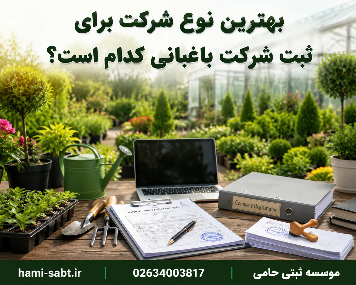 ثبت شرکت باغبانی 3 انتخاب بهترین قالب حقوقی برای شرکت باغبانی