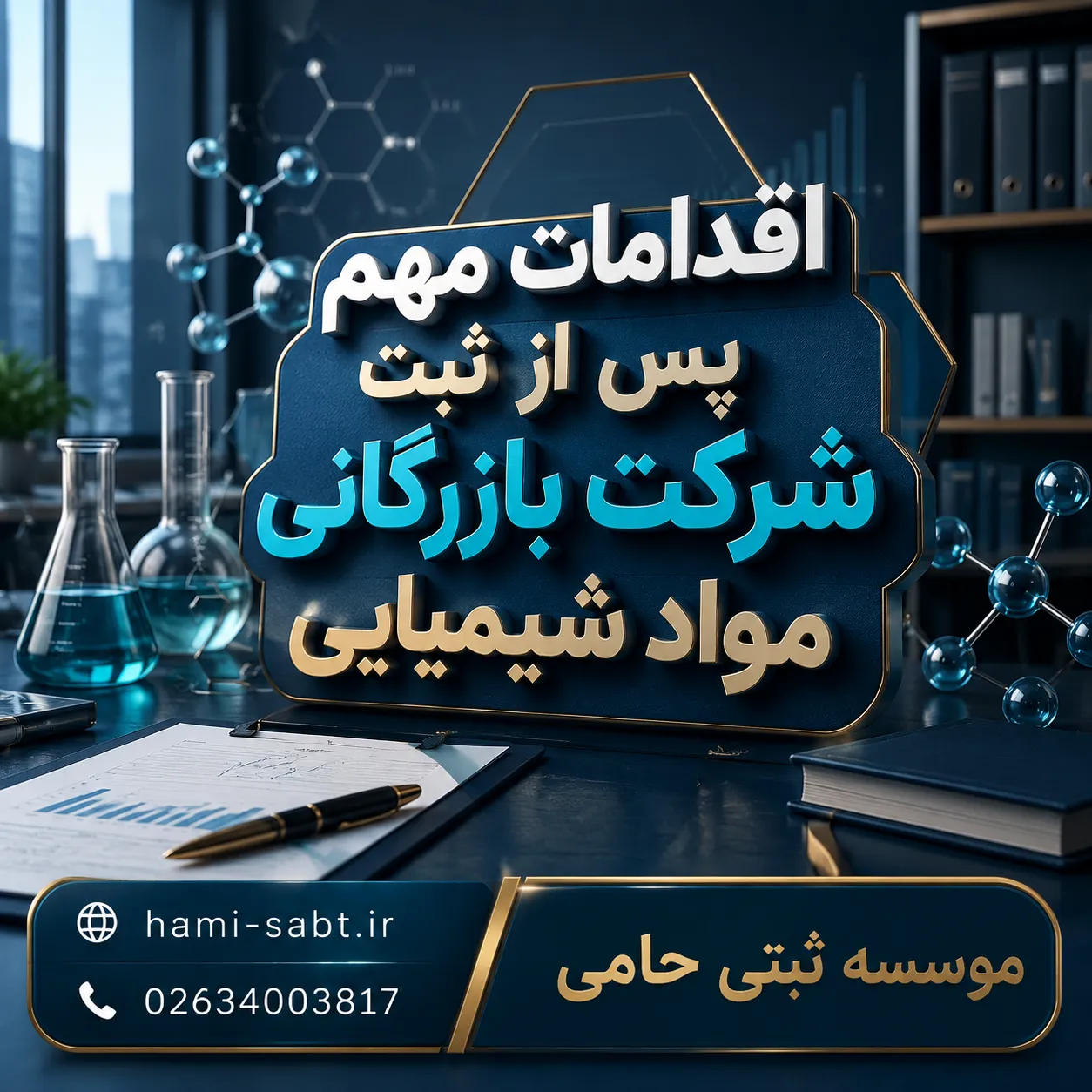 ثبت شرکت بازرگانی مواد شیمیایی 4 بعد از ثبت شرکت، چه اقداماتی ضروری است؟