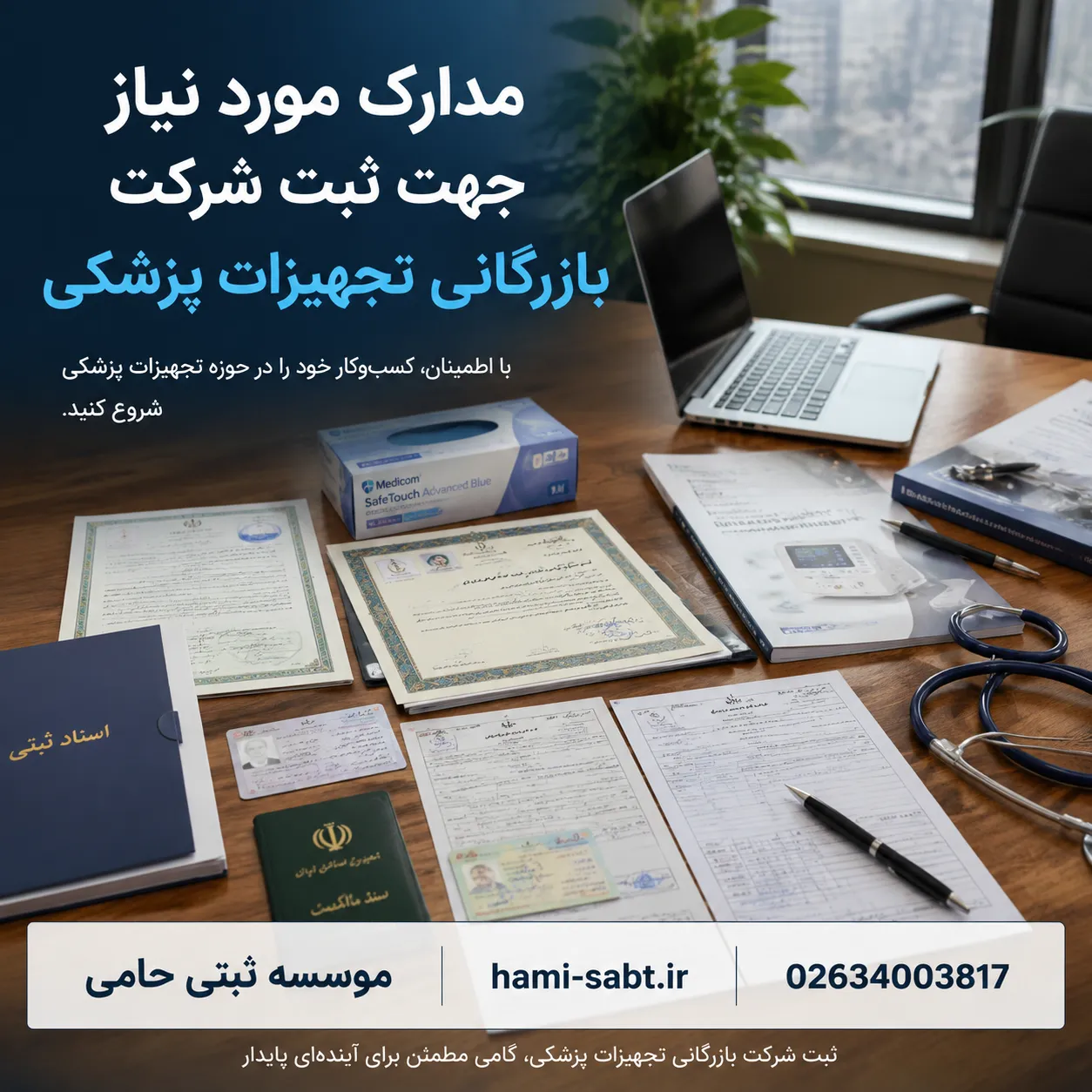 ثبت شرکت بازرگانی تجهیزات پزشکی 3 مدارک لازم برای ثبت شرکت بازرگانی تجهیزات پزشکی
