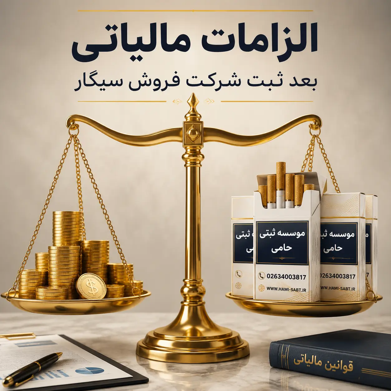 ثبت شرکت فروش سیگار 7 مالیات فروش سیگار